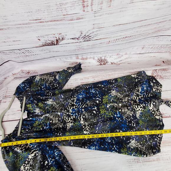 Alice & Trixie Silk Cottagecore Blue Paisley Dress & Sash M Boho Country Whimsy - Picture 11 of 13